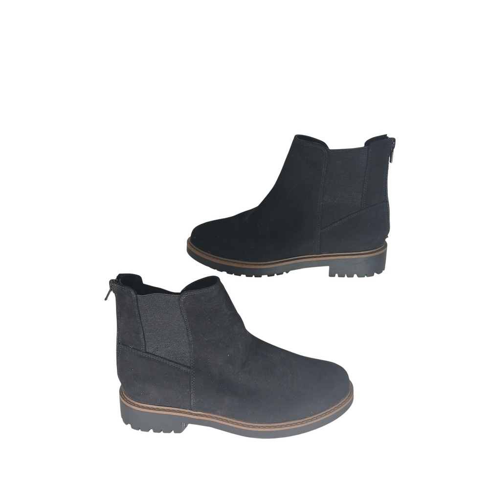 Esprit Sutton Ankle Boots 6M Black Lug Sole Gorpcore Minimalist Z976